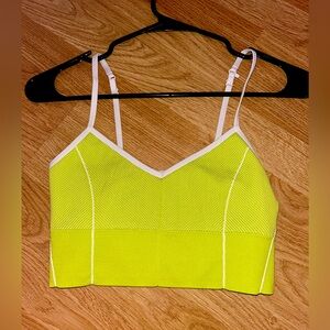 Aerie OFFLINE - Lime Green Seamless Ribbed Tank Top/Sports Bra - Small